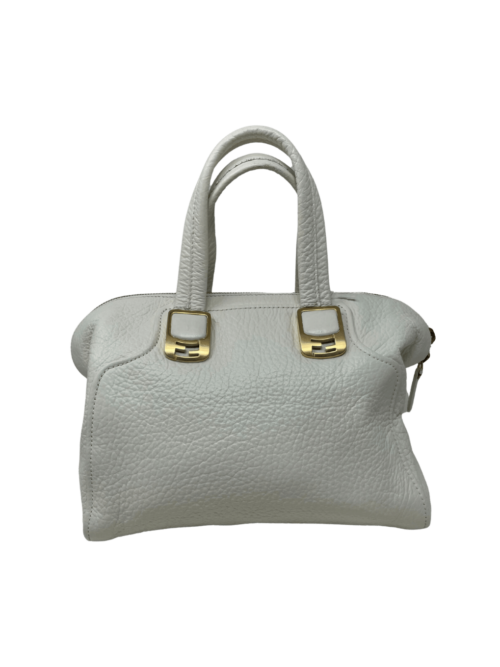 FENDI BAULETTO IN PELLE BIANCA BORSA